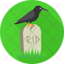 پیش‌نمایش فایل grave-with-crow-10149030 از پک هالووین