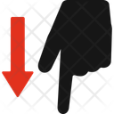 پیش‌نمایش فایل point-down-10380432 از پک جهت
