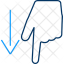 پیش‌نمایش فایل point-down-10708593 از پک جهت