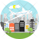 پیش‌نمایش فایل aeroplane-flying-in-city-11160236 از پک صحنه‌ها