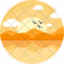 پیش‌نمایش فایل evening-mountain-scene-11160162 از پک صحنه‌ها