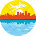 پیش‌نمایش فایل flying-aeroplane-over-city-11160169 از پک صحنه‌ها