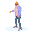 پیش‌نمایش فایل boy-ice-skating-6972855 از پک تعطیلات زمستانی