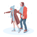 پیش‌نمایش فایل couple-skating-on-ice-6972848 از پک تعطیلات زمستانی