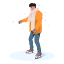 پیش‌نمایش فایل male-ice-skating-6972856 از پک تعطیلات زمستانی