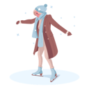 پیش‌نمایش فایل woman-ice-skating-6972851 از پک تعطیلات زمستانی