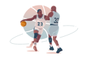 پیش‌نمایش فایل basketball-players-playing-basketball-3359808 از پک ورزش ها