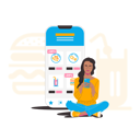 پیش‌نمایش فایل lady-purchasing-grocery-online-4029646 از پک تجارت الکترونیک و خرید