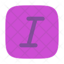 پیش‌نمایش فایل text-italic-square-9450685 از پک رابط کاربری