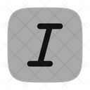 پیش‌نمایش فایل text-italic-square-9449984 از پک رابط کاربری