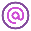 پیش‌نمایش فایل mention-circle-9532361 از پک رابط کاربری