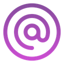 پیش‌نمایش فایل mention-circle-9532500 از پک رابط کاربری