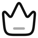 پیش‌نمایش فایل crown-line-9533123 از پک رابط کاربری