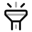 پیش‌نمایش فایل flashlight-on-9533146 از پک رابط کاربری
