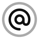 پیش‌نمایش فایل mention-circle-9533180 از پک رابط کاربری
