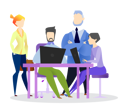پیش‌نمایش فایل business-team-discussing-together-5204807 از پک کسب و کار