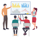 پیش‌نمایش فایل businessman-presenting-business-analytics-to-employees-5204804 از پک کسب و کار