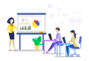 پیش‌نمایش فایل businesswoman-giving-growth-analytics-presentation-to-employees-5204808 از پک کسب و کار