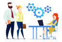 پیش‌نمایش فایل technical-support-team-discussing-5204813 از پک کسب و کار