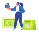 پیش‌نمایش فایل businesswoman-saves-money-for-investment-5208145 از پک کسب و کار