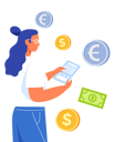 پیش‌نمایش فایل woman-doing-forex-trading-5208144 از پک کسب و کار