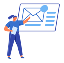 پیش‌نمایش فایل woman-looking-at-newsletter-in-digital-envelope-5208200 از پک کسب و کار