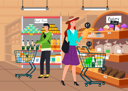 پیش‌نمایش فایل people-buying-grocery-at-grocery-store-5214702 از پک خرید