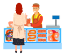 پیش‌نمایش فایل woman-buying-meat-from-butcher-store-5214706 از پک خرید