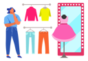 پیش‌نمایش فایل woman-selecting-dress-to-try-out-5214701 از پک خرید