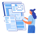 پیش‌نمایش فایل woman-checking-email-5207685 از پک کسب و کار