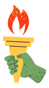 پیش‌نمایش فایل olympic-torch-5214461 از پک دست‌های رنگارنگ