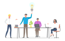 پیش‌نمایش فایل businessman-with-successful-idea-5224401 از پک فعالیت‌های کسب‌وکار