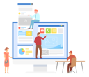 پیش‌نمایش فایل team-working-on-web-development-5224365 از پک فعالیت‌های کسب‌وکار