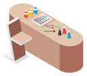 پیش‌نمایش فایل cosmetics-product-on-table-5214752 از پک ایزومتریک