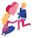 پیش‌نمایش فایل couple-in-relationship-holding-big-heart-5214766 از پک ایزومتریک