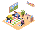 پیش‌نمایش فایل family-playing-twister-game-5214728 از پک ایزومتریک