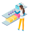 پیش‌نمایش فایل lady-stands-near-stand-while-shopping-in-store-5214743 از پک ایزومتریک