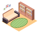 پیش‌نمایش فایل living-room-design-5214759 از پک ایزومتریک