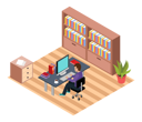 پیش‌نمایش فایل office-workplace-5214745 از پک ایزومتریک