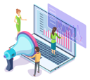 پیش‌نمایش فایل people-working-in-marketing-progress-report-5214767 از پک ایزومتریک