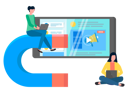 پیش‌نمایش فایل attracting-digital-marketing-5224264 از پک افراد کسب‌وکار