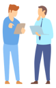 پیش‌نمایش فایل company-employee-doing-business-discussion-5224271 از پک افراد کسب‌وکار
