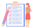 پیش‌نمایش فایل girl-making-task-list-5224286 از پک افراد کسب‌وکار