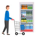 پیش‌نمایش فایل man-buying-cold-beverages-from-supermarket-5224239 از پک خرید