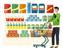 پیش‌نمایش فایل man-choosing-product-in-supermarket-5224230 از پک خرید