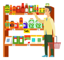 پیش‌نمایش فایل man-shopping-grocery-in-supermarket-5224244 از پک خرید
