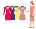 پیش‌نمایش فایل woman-choose-dress-5224235 از پک خرید