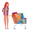 پیش‌نمایش فایل woman-with-shopping-trolley-5224237 از پک خرید