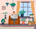 پیش‌نمایش فایل businessman-in-armchair-with-newspaper-5214665 از پک سبک زندگی