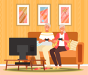 پیش‌نمایش فایل elder-couple-playing-video-game-5214675 از پک سبک زندگی